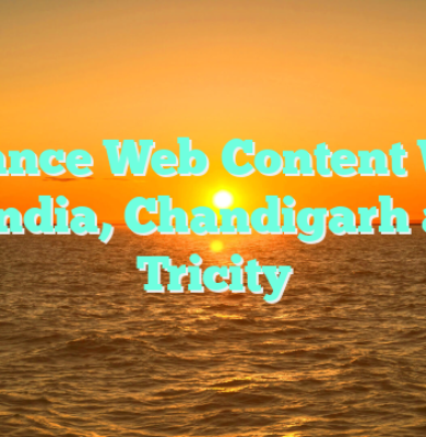 Freelance Web Content Writer in India, Chandigarh and Tricity