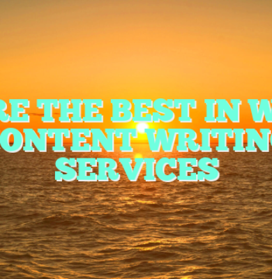 HIRE THE BEST IN WEB CONTENT WRITING SERVICES