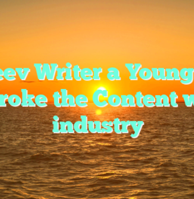 Rajeev Writer a Young Lad who broke the Content writing industry