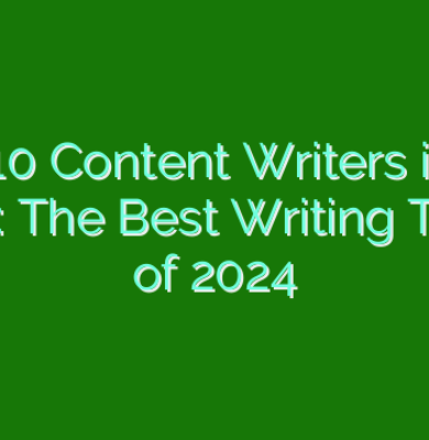 Top 10 Content Writers in the World: The Best Writing Talents of 2024